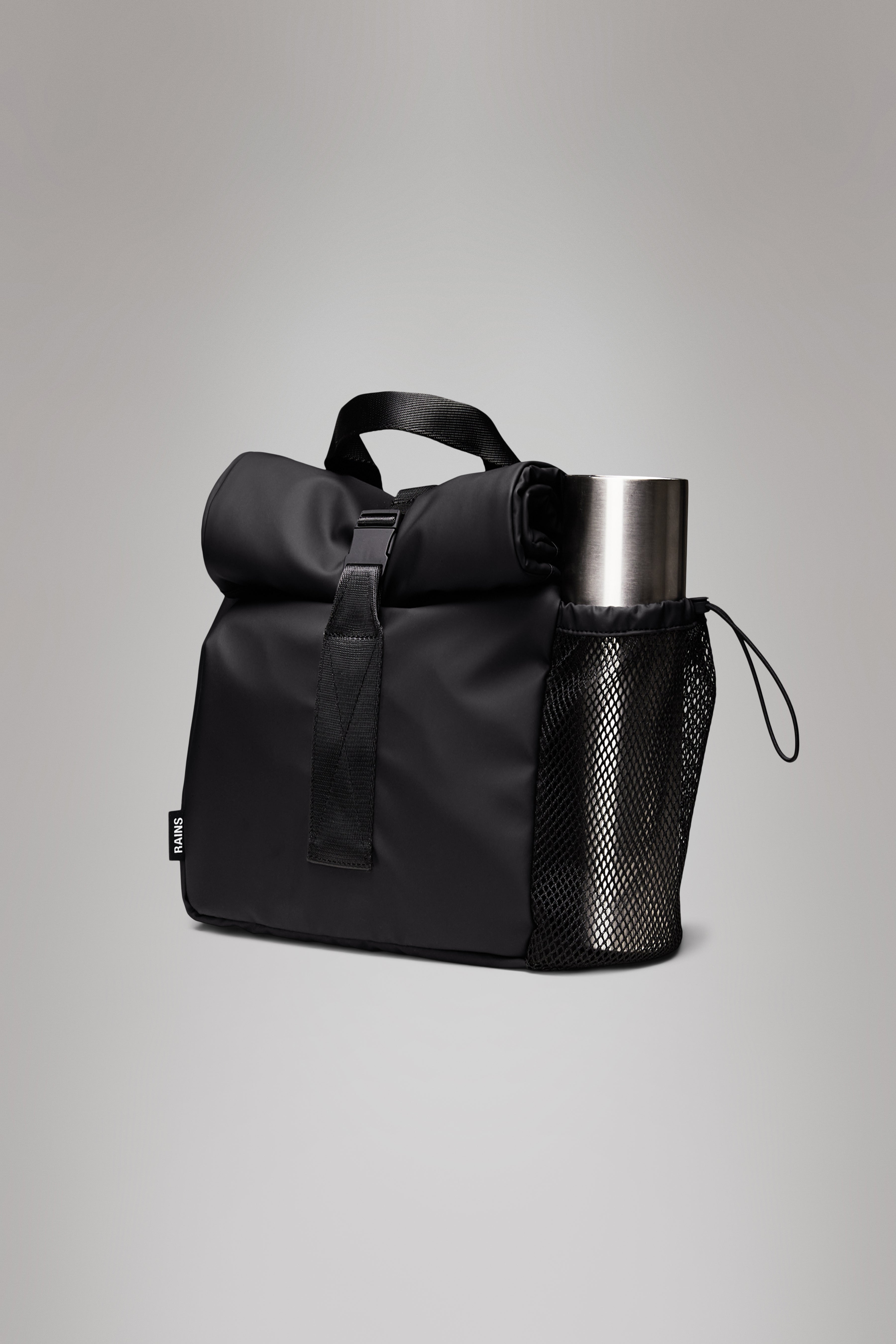 Rains Lunch Bag Large Black 13.50L H38 x D14 x W24 cm Lunch Bag